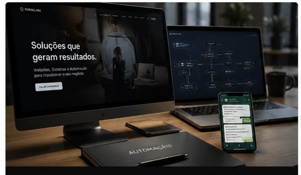 Implementação de websites, sistemas e automações para negócio